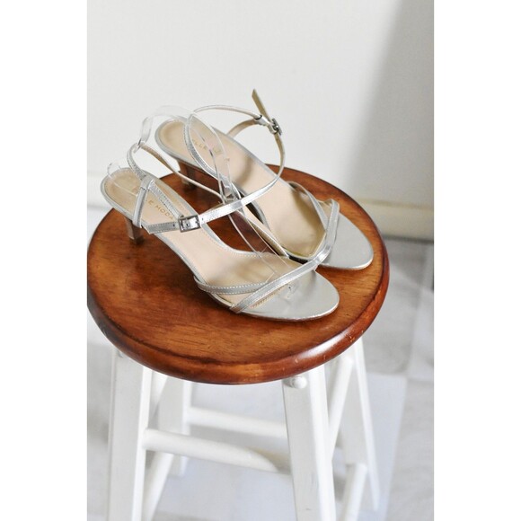 Pelle Moda Shoes - Pelle Moda Strappy Heels Womans 9 Silver Dressy Bridesmaid